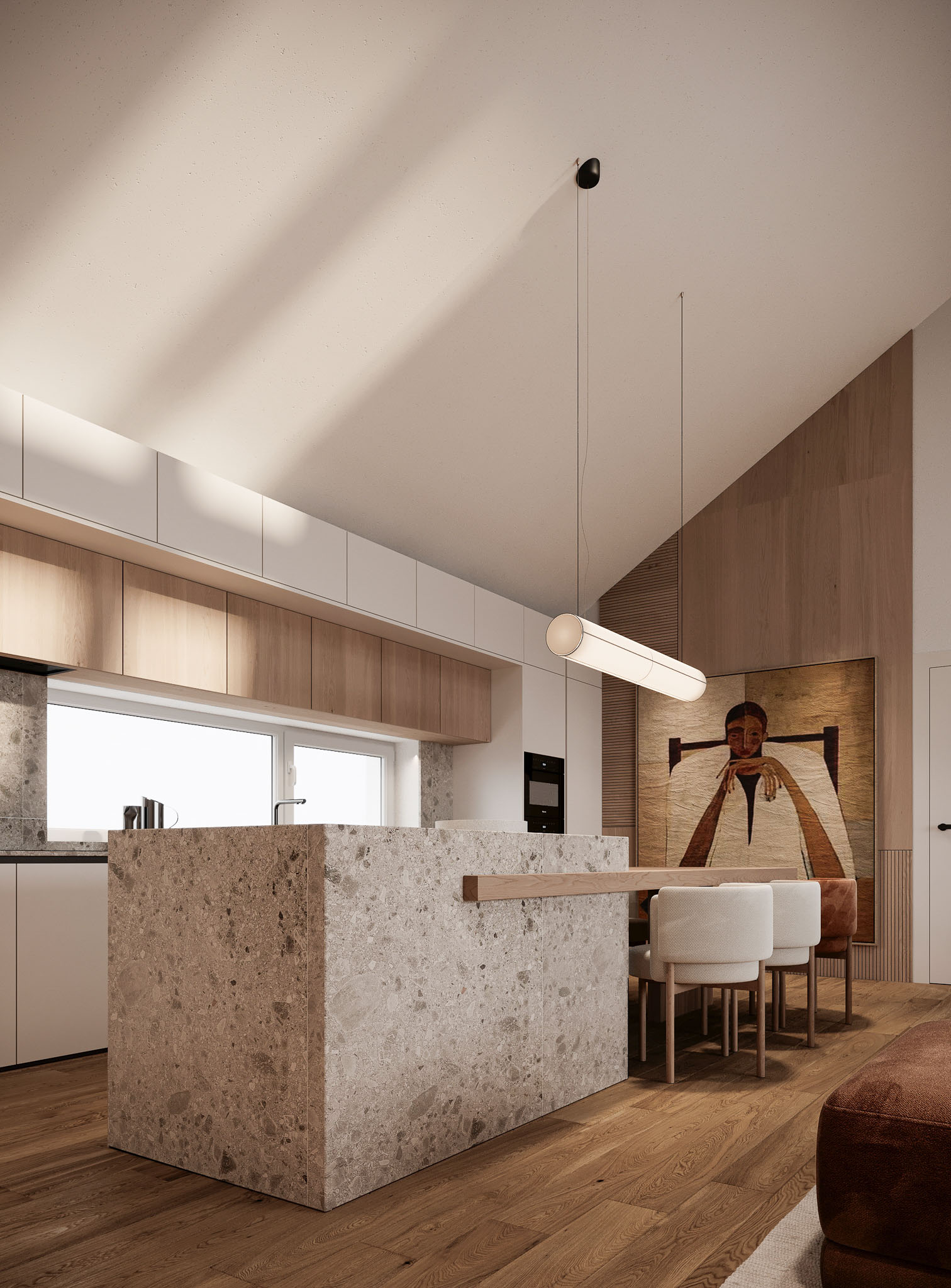 Kontakt – interiér kuchyně a jídelny